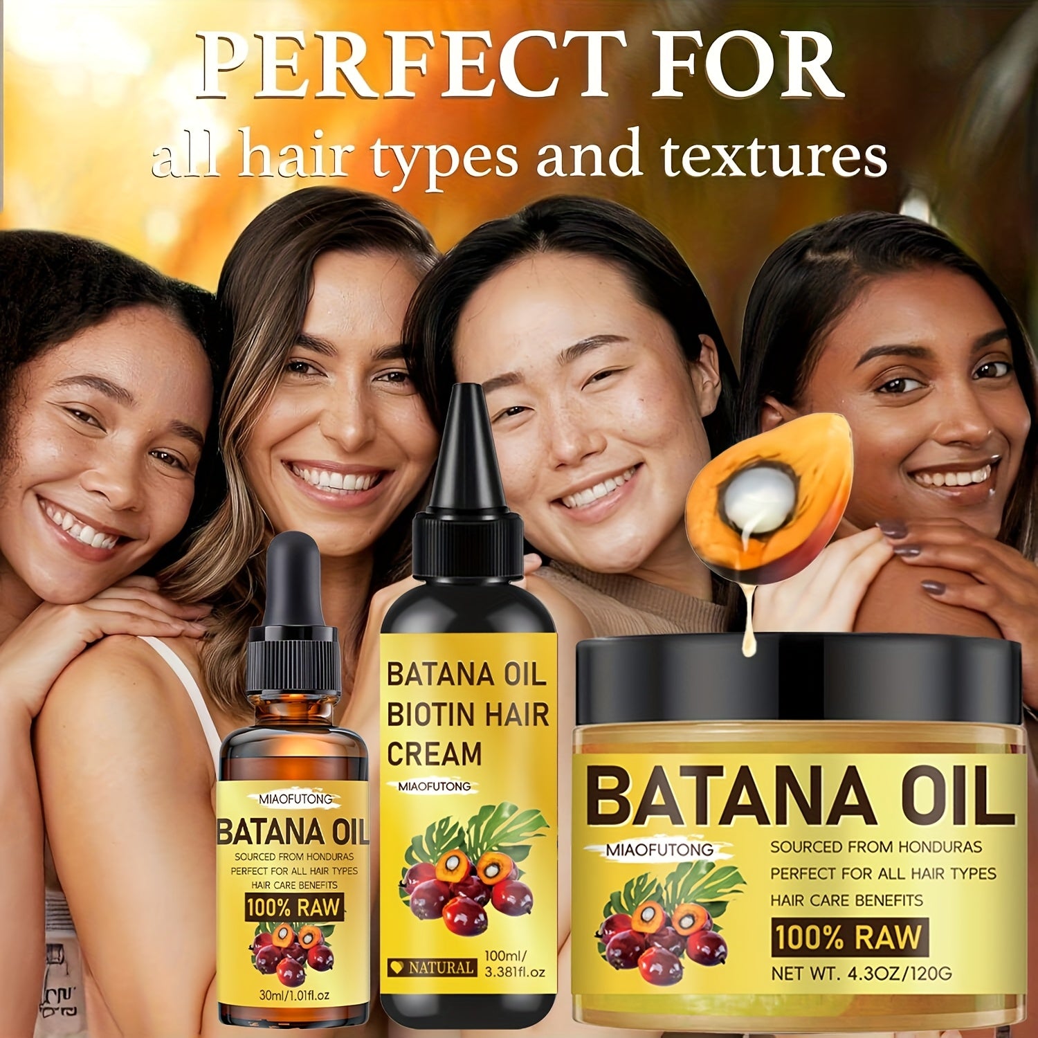 This 3pcs Set Includes Honduran Battana Hair Cream, Battana Hair Oil, And Battana Essential Oil. Made With Pure Cold-pressed Extracts, It'S Suitable For All Hair Types, Adds Shine, And Is An Essential Hair Care Set For All Seasons.
