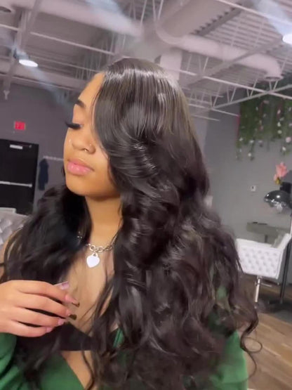 Body Wave Lace Front Wig Human Hair 13x4 HD Transparent Lace Glueless Pre Plucked Bye Bye Knots Natural Hairline for Women 30 Inch