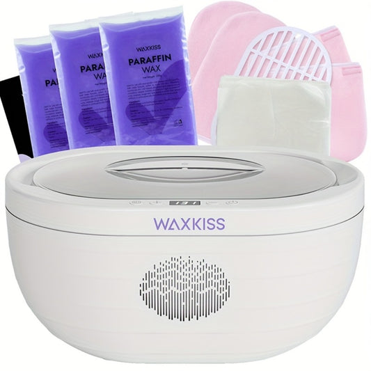 Paraffin Wax Machine for Hands and Feet - WAXKISS 101oz Large Capacity Wax Warmer Kit, Deep Moisturizing Spa Treatment for Dry Skin, Elbows & Arthritis Relief, Home Paraffin Bath Set