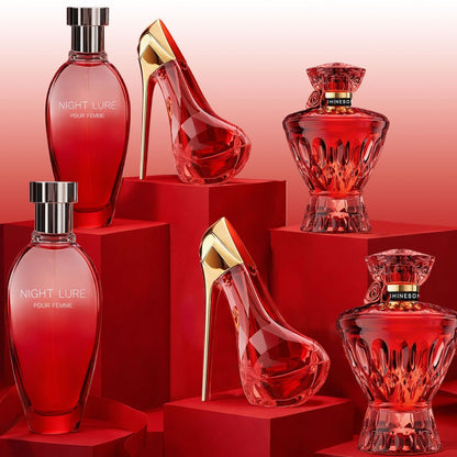 Perfume Gift Set for Women 3pcs Night Lure Eau de Parfum Mysterious Seductive Long Lasting Fragrance for Night Out Date Party Nightclub Floral Musk Scent Gift Idea