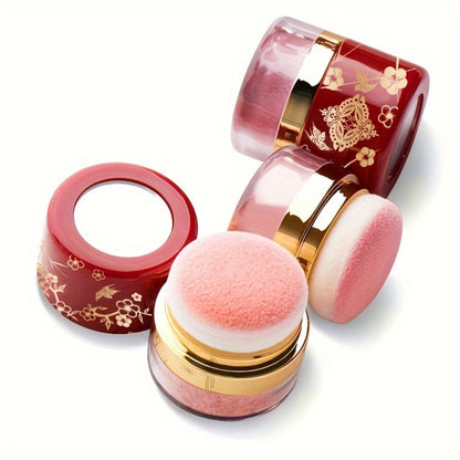 Blush Set 3 Colors with Pearl Powder and Rose Oil Squalane Formula Natural Glow Lightweight Powder for All Skin Tones Easy Blendable Cheek Color