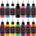 14-Color Premium Tattoo Ink Set 1.014 Ounces Each, Long-Lasting, Suitable for Body Art And Painting, Fragrance-Free, Color, Tattoo Ink, Body Art, Valentine'S Day Gift