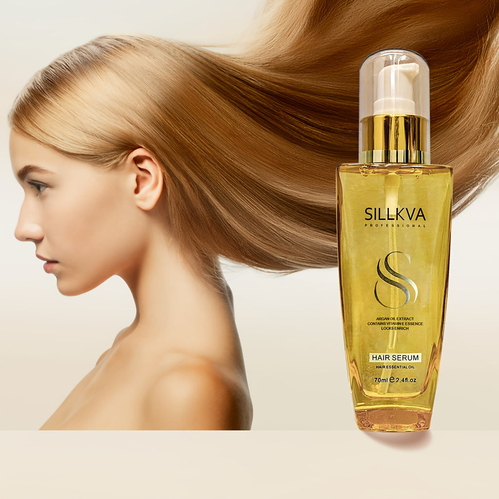 SILLKVA Extra Strength Argan Oil - Deep Moisturizing Serum For Dry, Frizzy, Damaged & Coarse Hair, Contains Vitamin E Essence, Paraben & Sulfate-Free Happy Mother'S Day