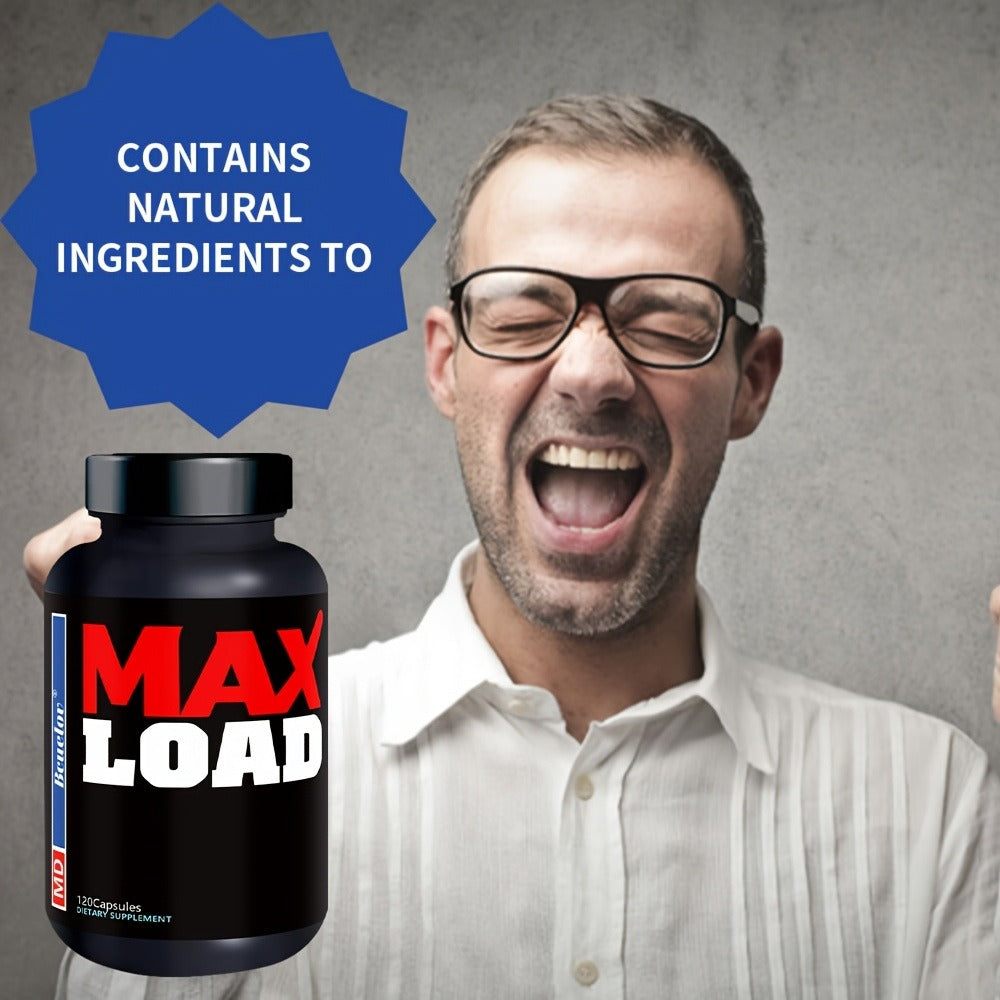 Load Supplements - 7-In-1 Dietary Supplement with L-Arginine & Tribulus - Supports Overall Health, Immune Health, And Daily Vitality - 120 Capsules