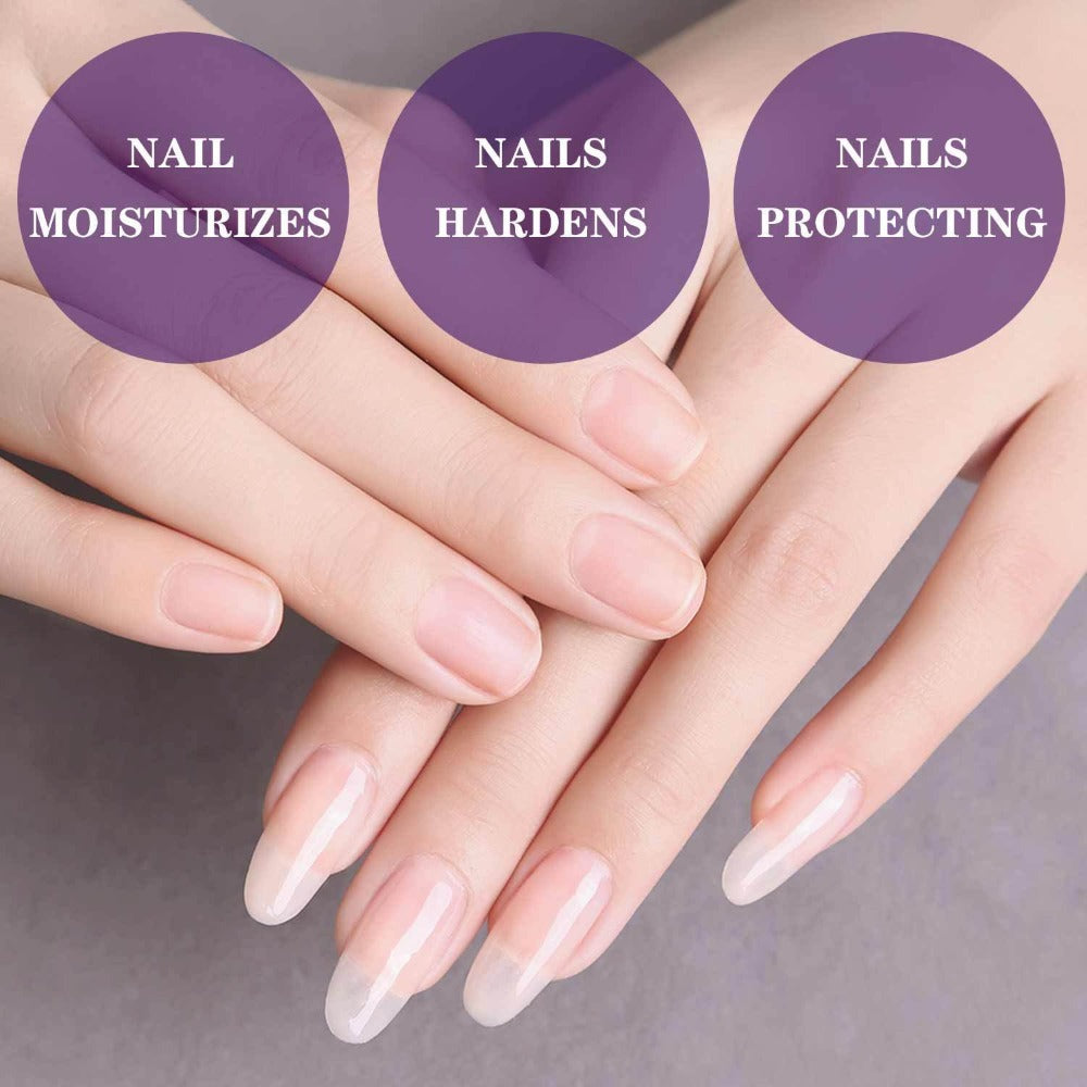 2-In-1 Super Strong Base And Cover Nail Polish - Long-Lasting, Chip-Resistant, High-Shine End - Nourishing Nail Care for Healthy, Beautiful Nails, Stop Nails from Chipping And Peeling