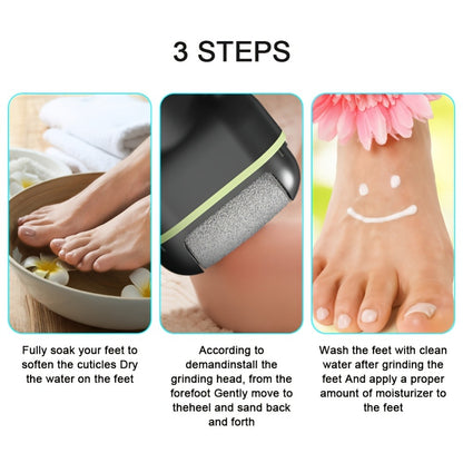 Electric Foot Callus Remover Rechargeable with 3 Grinding Heads LCD Display Portable Electronic Foot File for Dead Skin Removal Pedicure Tool for Women Men Athletes