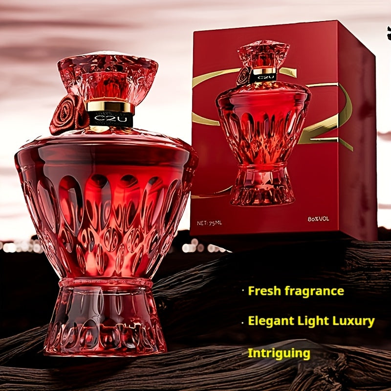 Random 1pc Red Crystal Rose Women'S Perfume, Seductive Floral Woody Scent, Long Lasting Eau De Parfum For Daily Wear Dates Parties, Perfect Gift For Her, Ideal For Valentine'S Halloween Christmas New Year.