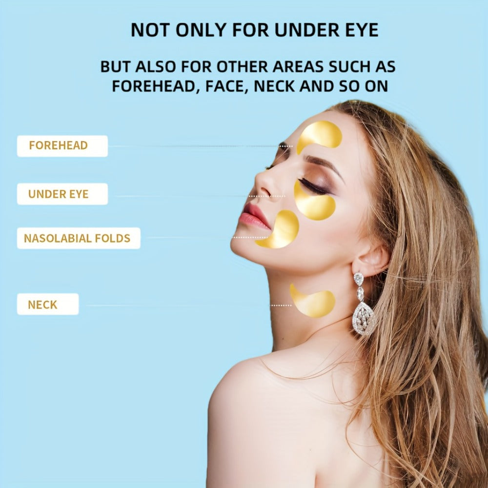 Hyaluronic Acid Eye Mask 25pcs - Under Eye Patches with Collagen & Glycerin for Dark Circles, Puffiness & Deep Hydration, Korean Skincare for All Skin Types