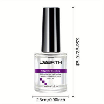 Nail Strengthening Polish 10ml for Thin Brittle Nails Formaldehyde Free with Glycerin Hyaluronic Acid Fast Results Nail Hardener Treatment for Fingernails Toenails All Nail Types Light Beige 0.34oz