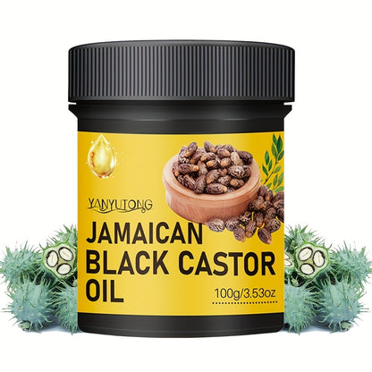 Jamaican Black Castor Oil for Hair Growth 100g Pure Cold Pressed Scalp Treatment - Strengthens Thickens Reduces Breakage & Shedding Nourishing Hair Oil for All Hair Types Women Men