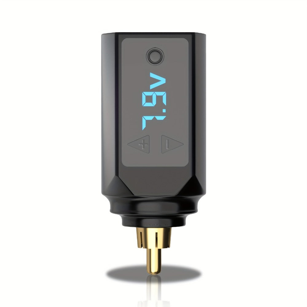 POSEIDON Portable Cordless USB-Rechargeable RCA Lithium Battery Pack - Compatible for Tattoo Guns & Wireless Machines, 6H Runtime, Lightweight Power Supply for Tattoo Artists, Body Makeup, -the- Professional Art Sessions