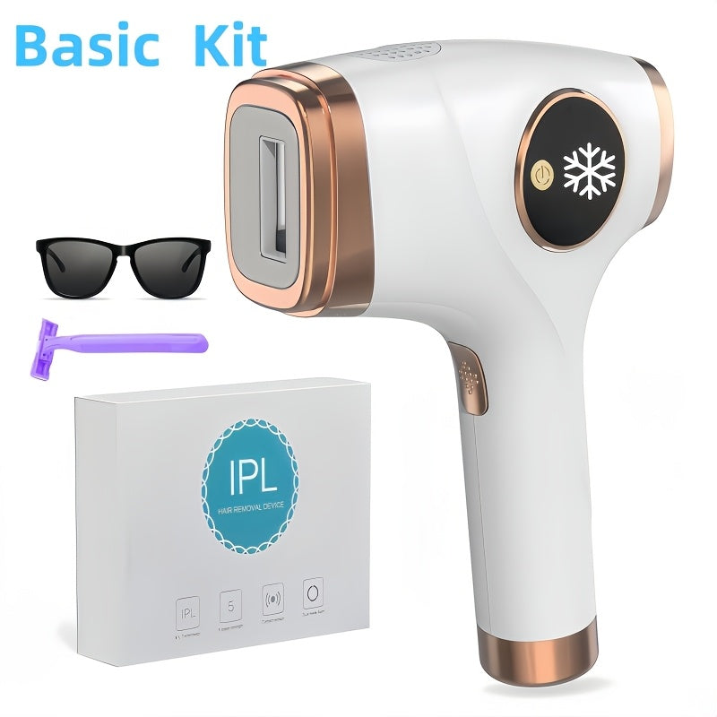 At-Home IPL Hair Reduction Device With Sapphire Cooling Comfort Technology, 9 Adjustable Modes, Up To 999, 900 Flash Lifespan, Unisex Grooming Tool For Face, Body, Underarms & Bikini Area, Sweet Gift For Her&Mom & Best Friends, Father'S Day Gift