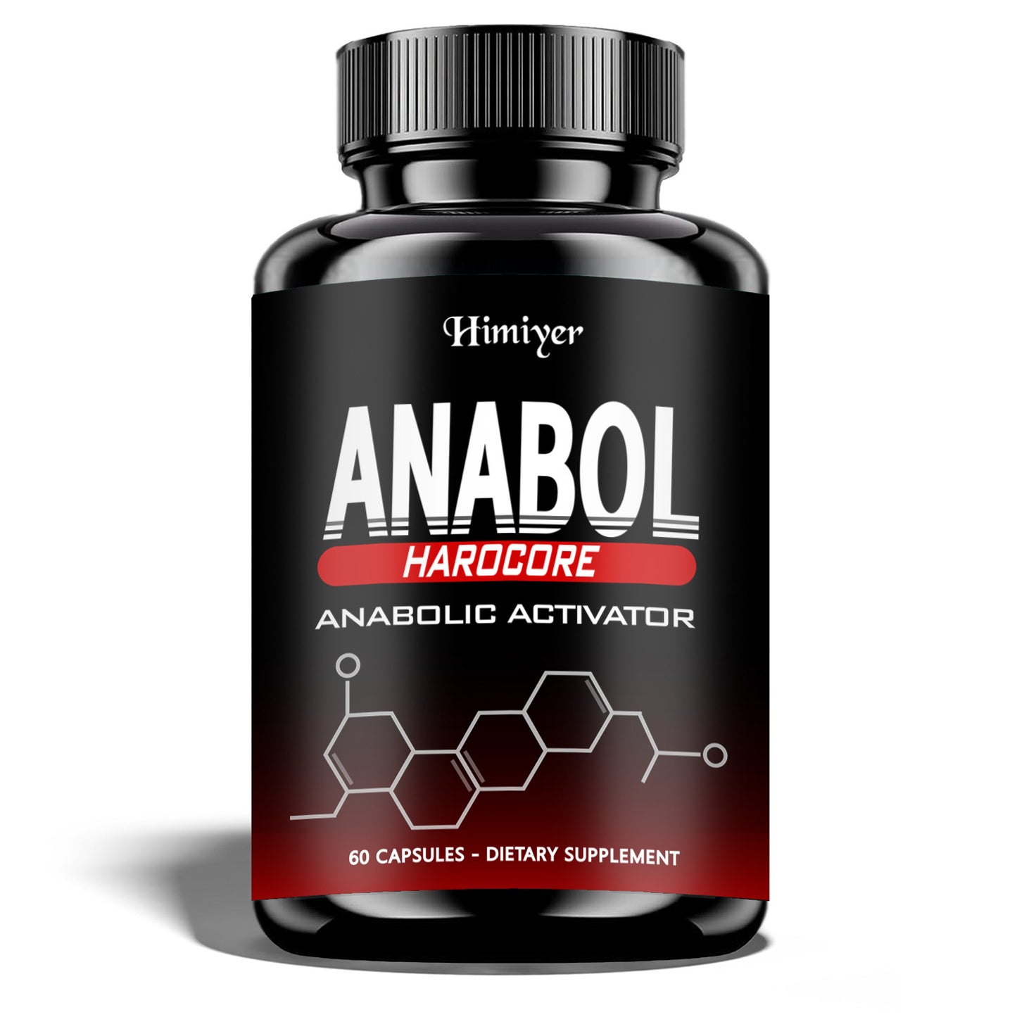 Anabolic Activator Supplement for Men — Anabol Hardcore Advanced Energy, Strength & Wellness Formula | 6-Keto-Diosgenin & Hecogenin | 60 Capsules | 1-3 Bottle Options