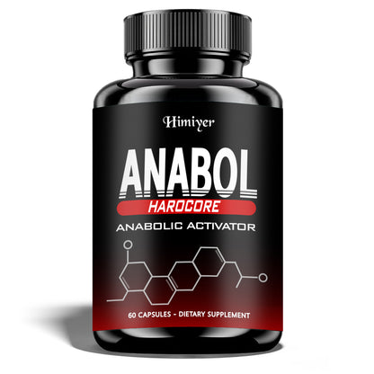 Anabolic Activator Supplement for Men — Anabol Hardcore Advanced Energy, Strength & Wellness Formula | 6-Keto-Diosgenin & Hecogenin | 60 Capsules | 1-3 Bottle Options