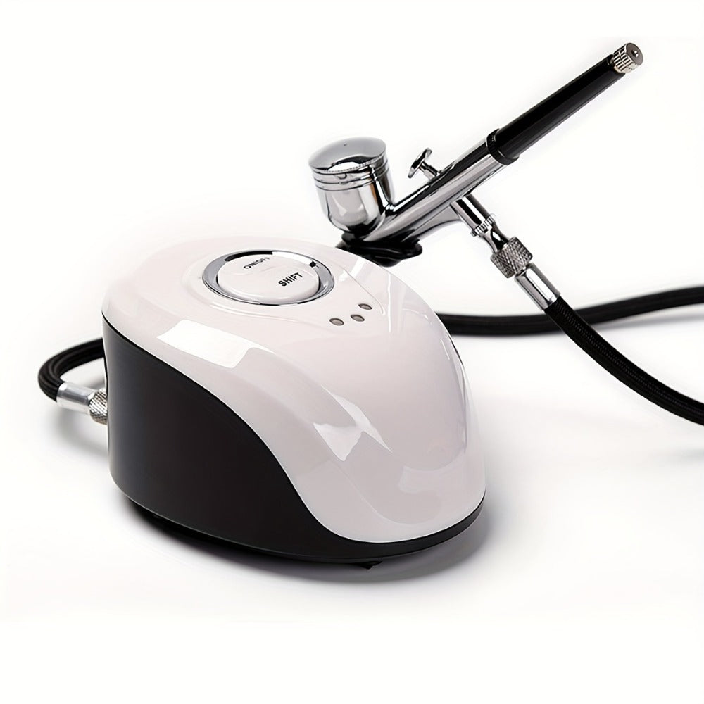 Airbrush Kit Portable Dual-Action Airbrush Gun And Mini Air Compressor Set for Make Up, Art Painting, Cake, Manicure, Spray Model, Craft, Hydrating And Beauty, And More