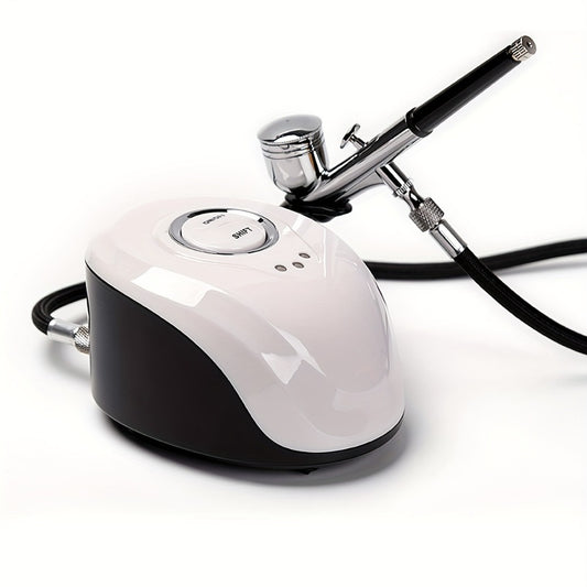 Airbrush Kit Portable Dual-Action Airbrush Gun And Mini Air Compressor Set for Make Up, Art Painting, Cake, Manicure, Spray Model, Craft, Hydrating And Beauty, And More