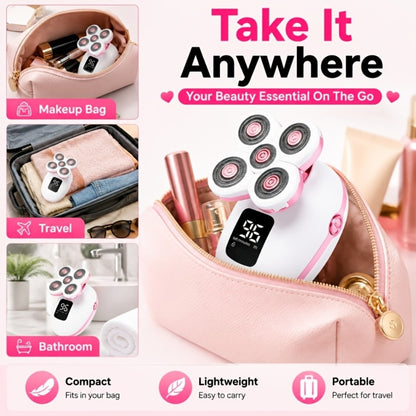 Electric Shaver for Women & Men – Rotary Shaver with IPX6 Waterproof, Wet & Dry Use, Floating Head, Type-C Charging, Display Screen | Body Hair Removal for Underarm, Leg, Arm & Face, Holiday Gift