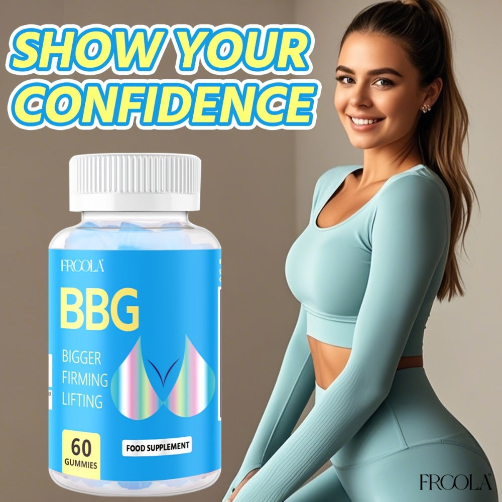 Women'S BBL And BBG Gummies - Herbal Essence | Bum And Chest Health Support Gummies for Women | Strawberry Flavor | Women'S Fitness Supplement 60 Gummies