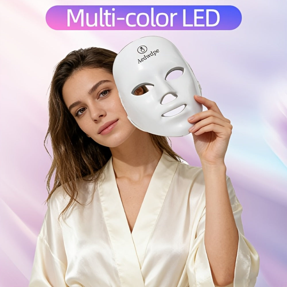7-color Facial Beauty Device, Portable At-home Skincare Tool With USB Charging. Lovely Gift Choice For Girlfriends And Valentine'S Day.
