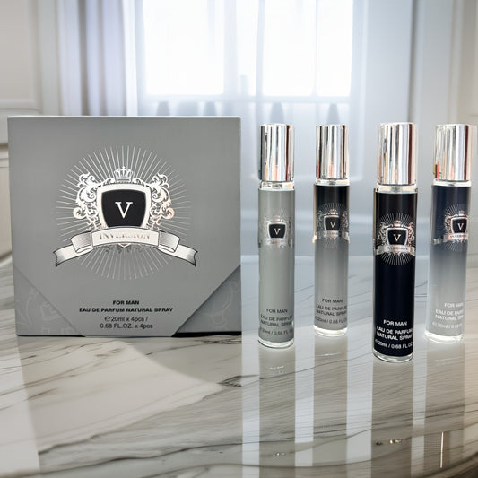 [MYSTICAL Cologne Gift Set] MYSTICAL Men's Cologne Gift Set | 4 Different Fragrances, Lasting Scent, Unisex, Portable Travel Set - Father's Day, Valentine's Day, Birthday Gift, Perfume for Everyday Life & Dating