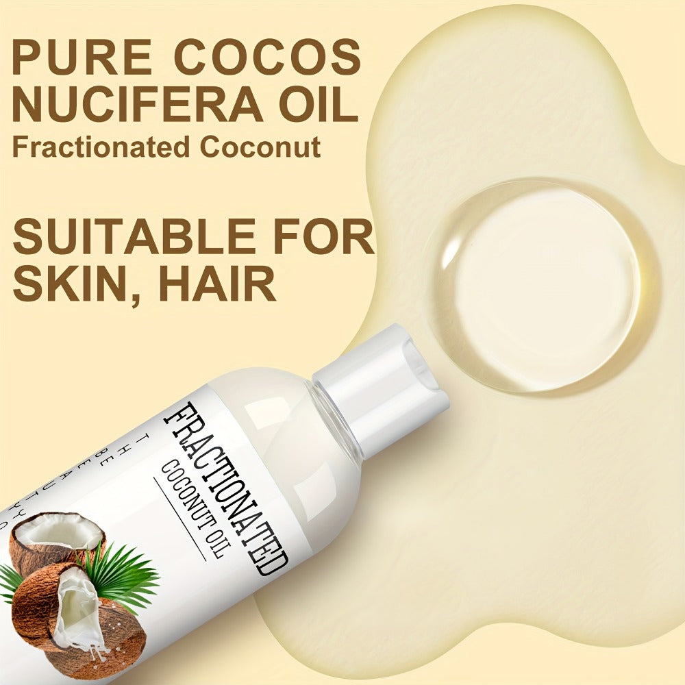 Fractionated Coconut Oil – 4-Pack 7.5 fl oz Each | Pure Vegan Carrier Oil for Skin & Hair, Massage Oil, Moisturizer, Fragrance-Free, Lightweight Liquid Coconut Oil for Essential Oil Blending