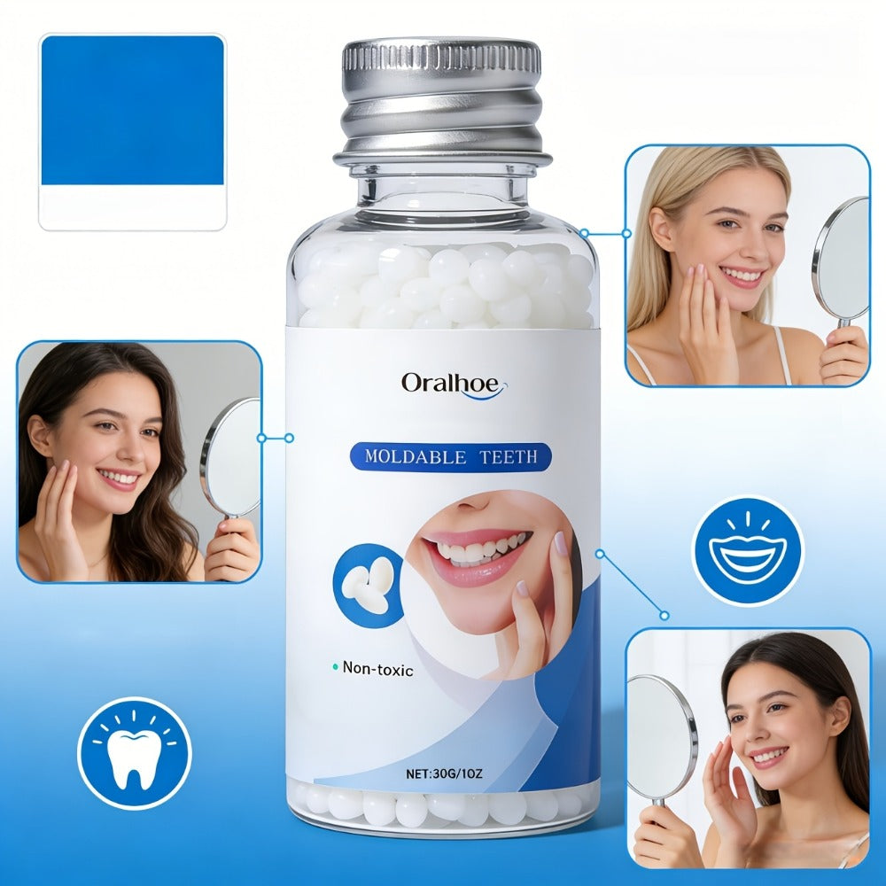Temporary Cosmetic False Tooth - Realistic Temporary Material for Missing/Broken Teeth, Easy Application & Secure Fit Suitable for Eating, Daily Use - for Women & Men (Middle-Aged & Elderly) - -Looking Tooth Fillings, Non- Replacement!