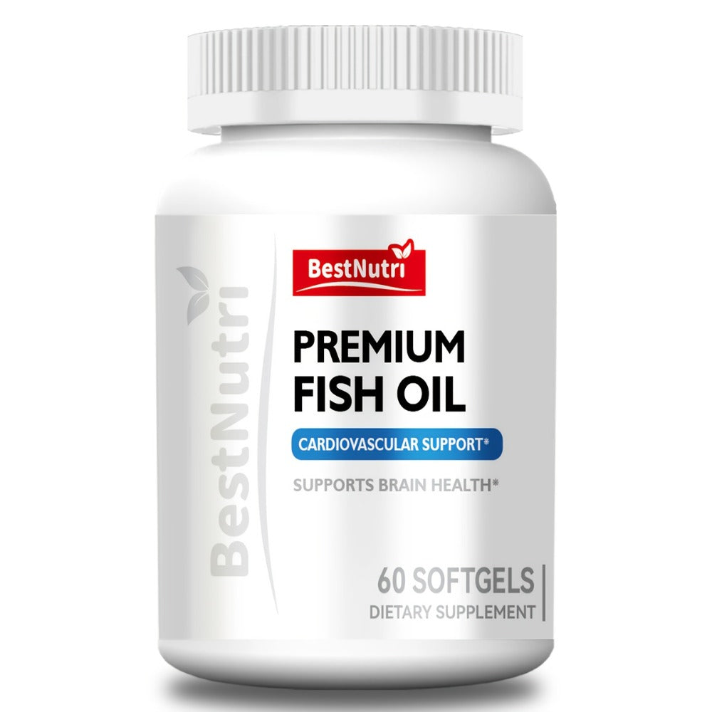 Omega-3 Fish Oil - 2000mg Per Serving, EPA & DHA for Brain Vitality & Heart Health, Cold - Extracted, CGMP, Suitable for Young Adults & Adults - Omega-3 PRO (60 Sgels); Omega-3 PRO (90 Sgels); New Upgrade (60 Sgels); New Upgrade (90 Sgels)