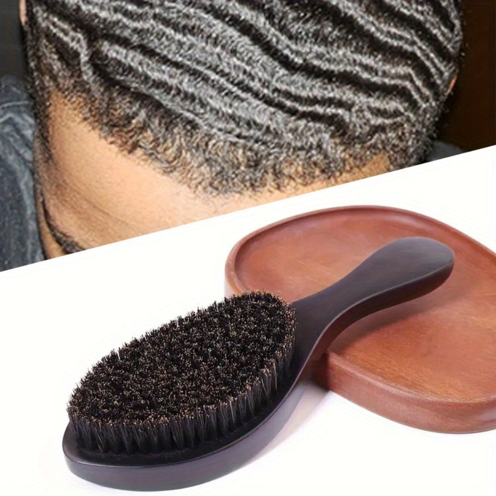 360 Wave Brush for Men - Nylon Bristles with ABS Handle - Professional Wave Training And Styling Tool - Perfect Gift for Boyfriend, Father (Christmas, Birthday, Father'S Day)