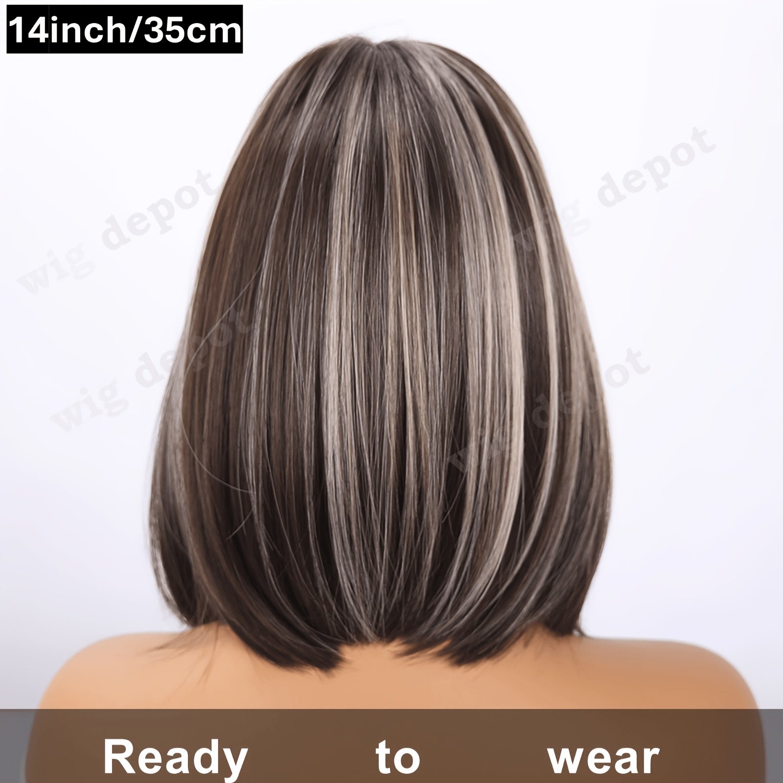 Ombre Platinum Blonde Bob Cut Wig with Middle Part, 4X1U Lace Front, Density, Rose Net Cap Comfortable And Looking Wig Perfect for Parties, Cosplay, And Everyday Wear