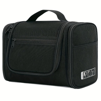 Hanging Toiletry Bag with Hook for Women Men Travel Shower Bag Multi-Pocket Cosmetic Makeup Organizer Large Capacity Bathroom Bag for Travel Pink Black Leopard