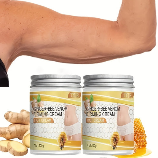 Body Firming Cream with Glycerin and Vitamin E Moisturizing Nourishing Toning Lotion for Abdomen Arms Legs Back Waist All Skin Types Daily Care 100g 2pcs
