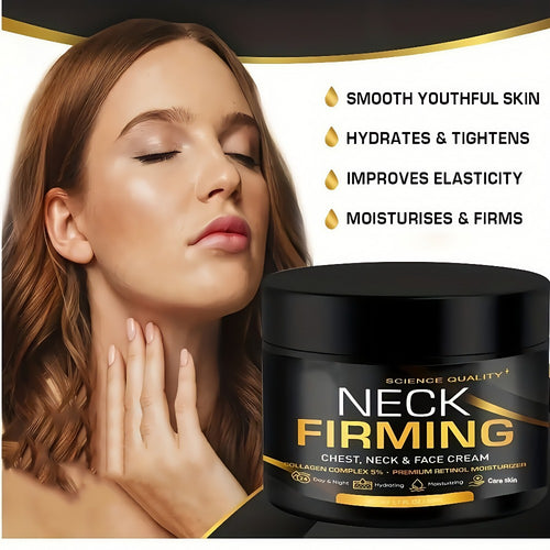 1.69oz Advanced Retinol Neck Firming Cream Suitable for Skin Types - Collagen & Hyaluronic Acid, Night Cream for Face, Chest & Neck, Day/Night Moisturizer for Lifting, Hydration & Firming Gel