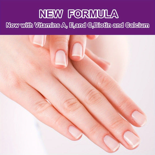 0.34oz Toenail Strengthening Polish for Thin Brittle Nails, Formaldehyde Free, with Glycerin and Hyaluronic Acid, for Fingernails & Toenails, Fast Results, Suitable for All Light Beige Types