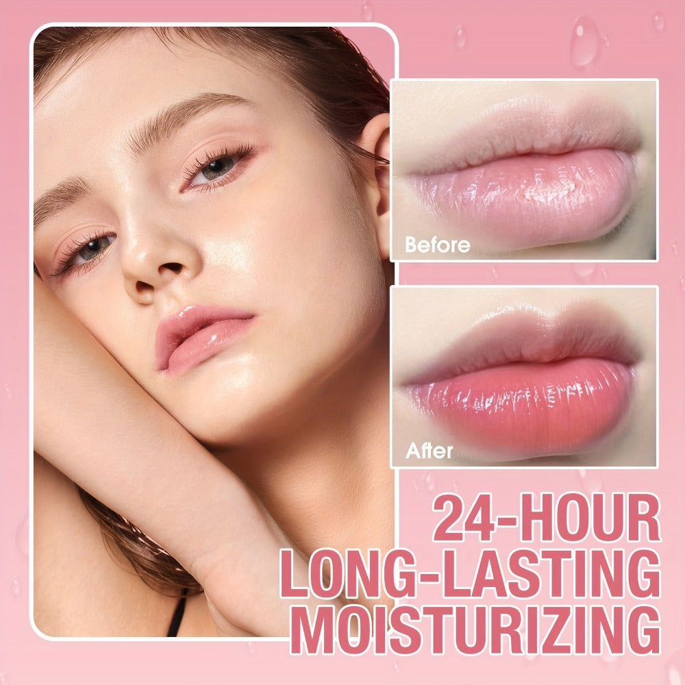 Lip Balm Set 4pcs Waterproof — Long-Lasting Moisturizing & Nourishing with Vitamin E Oil & Plant Oils for Dry Chapped Lips, Women's Lip Care Gift Set