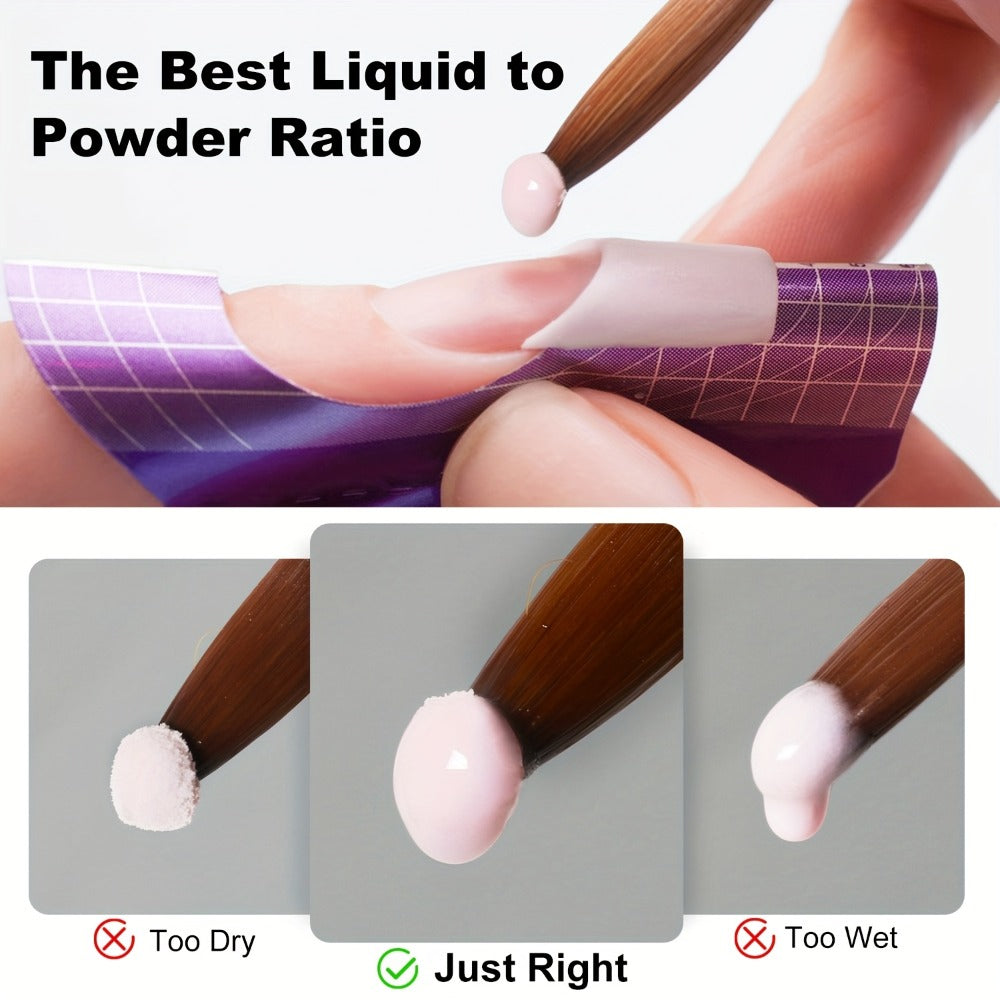 Full Nail Acrylic Nail Kit with Drill & Light Suitable for Beginners - Complete Starter Set with, Nail Glue/, - System for - Nail Extensions, Professional Manicure/Pedicure Tools for DIY Nail Care