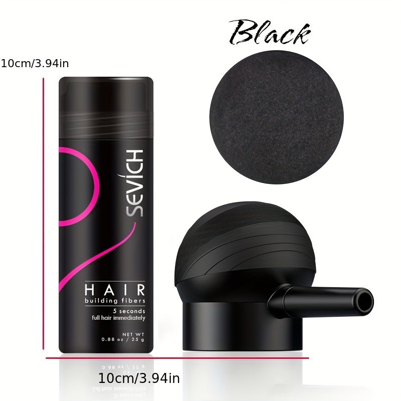 Sevich One-Time Hair Fiber Convenient Quick Natural Thickening Fibers + Spray Head Combination, SEVICH