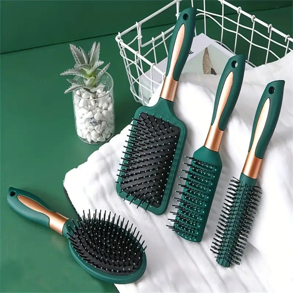 5pcs Hair Comb Set Cushion Comb Comb Curling Brush Women's Smooth Hair Comb-Static Comb Scalp Massage Comb
