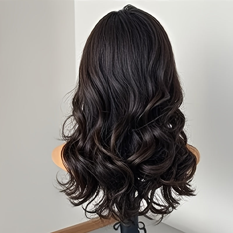 [Special Occasions] Men's Natural Look Curly Wig Suitable for Daily Wear & Special Occasions - Tangle-Free Lightweight Breathable Middle Part Wig with, Loose Curly Hairpiece for Balding, Thinning Hair, Comfortable Hairpiece for Skin Tones
