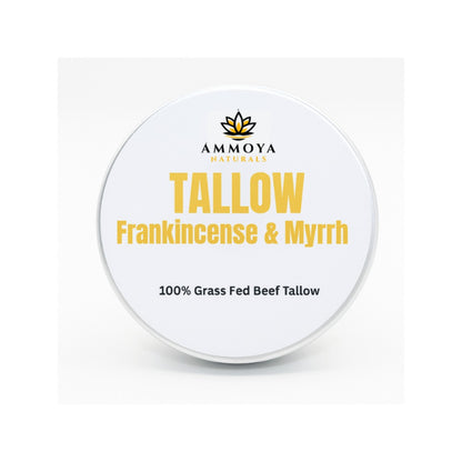 Tallow Balm Grass-Fed Moisturizer Natural Handcrafted Skin Balm for Dry Skin Hands Legs Body 3 Scents Chamomile Rose Honey Frankincense Myrrh Nourishing Whipped Tallow Skin Care Balm Unisex