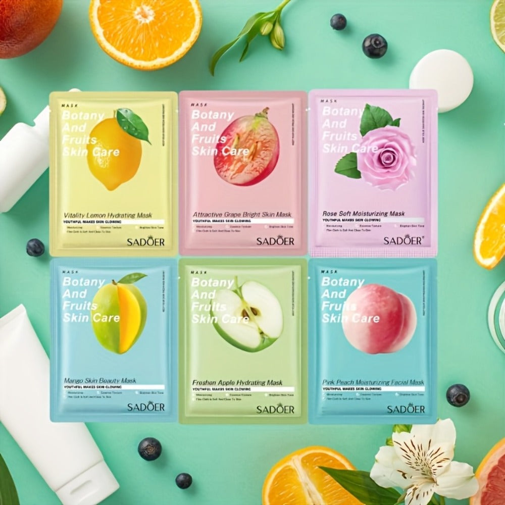 30 Masks Rich in Fruit And Rose Essence, Hydrating And Moisturizing in Winter, an Ideal New Year Gift for Besties, Friends And Mothers
