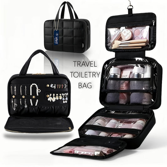 Hanging Travel Organizer for Cosmetics, Toiletry Bag for Full-Size Products, Available in Three Colors