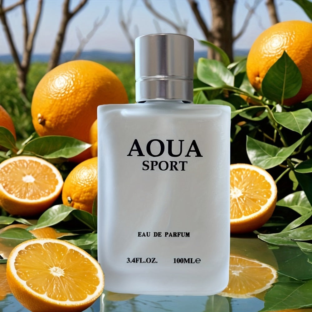 Valentine's Day's Gift, Gift for Loved one Mens EDP 3.4oz AOUA, Top Notes Jasmine/Lime/Neroli