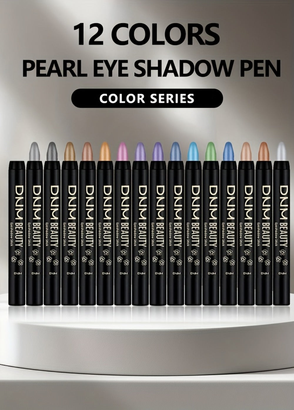 Eyeshadow Stick 16pcs Pearl Shimmer Matte Gel Eyeliner Pencil Set High Gloss Multi Color Blendable Eye Makeup for Women Party Holiday Valentine Gift