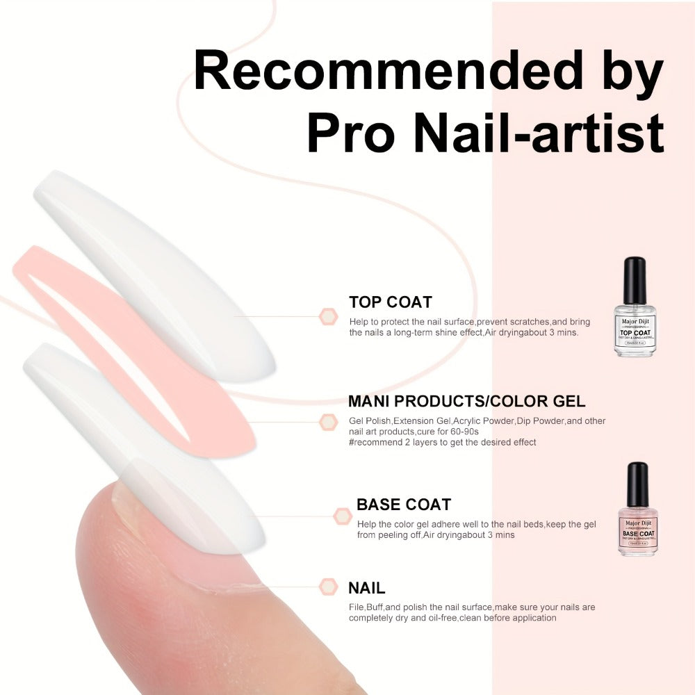 Nail Care Kit: Base Coat, Top Coat/Nutrient Oil/Drying Agent Set, 15ml/0.5oz, High Gloss, Long-lasting, Air Dry, Non-gel, Suitable For Home Nail Care