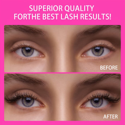 Eyelash Extension Glue 2pcs Strong Hold Fast Dry Lash Adhesive — 0.5–1s Drying, 6–7 Weeks Retention, Black Lash Glue for Beginners, Home & Cluster DIY Use, 12ml