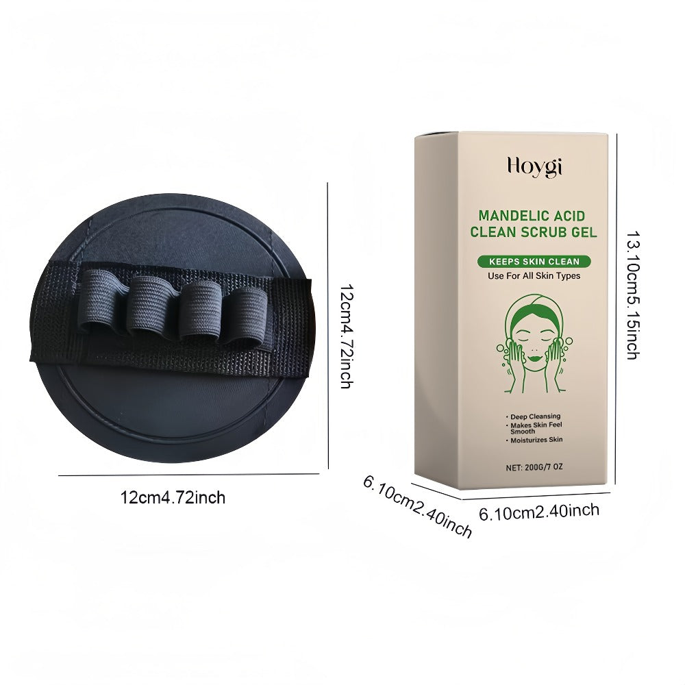 2pcs Mandelic Acid Exfoliating Gel And Five-Finger Mud Scrubber Combo Set Gently Cleanses And Moisturizes Skin, Leaving It Refreshed And Smooth. Maintains Skin Hydration After Use. Suitable for All Skin Types. The Perfect Gift Set for Halloween