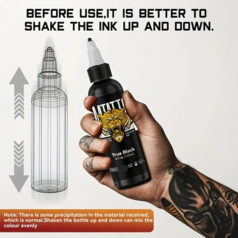 Tattoo Ink Solid Color 4.06oz Professional DM Advanced Formula Triple Black True Black Bright White Fire Red Royal Blue Canary Yellow Leaf Green Outline Ink