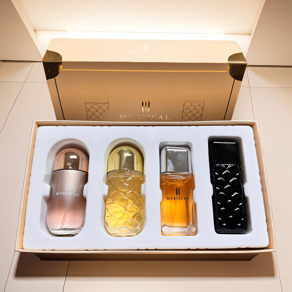 MYSTICAL Women'S Perfume Gift Collection, Long-Lasting Fresh Scent, Unisex, Convenient Travel Kit, Enduring Aroma, Ideal for Mother'S Day, Valentine'S Day, Birthday Suggestions, Everyday Perfume, Suitable for Dating And Gifting