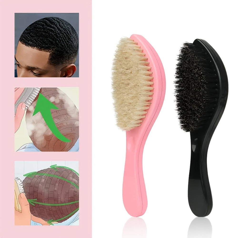 360 Wave Brush for Men - Nylon Bristles with ABS Handle - Professional Wave Training And Styling Tool - Perfect Gift for Boyfriend, Father (Christmas, Birthday, Father'S Day)
