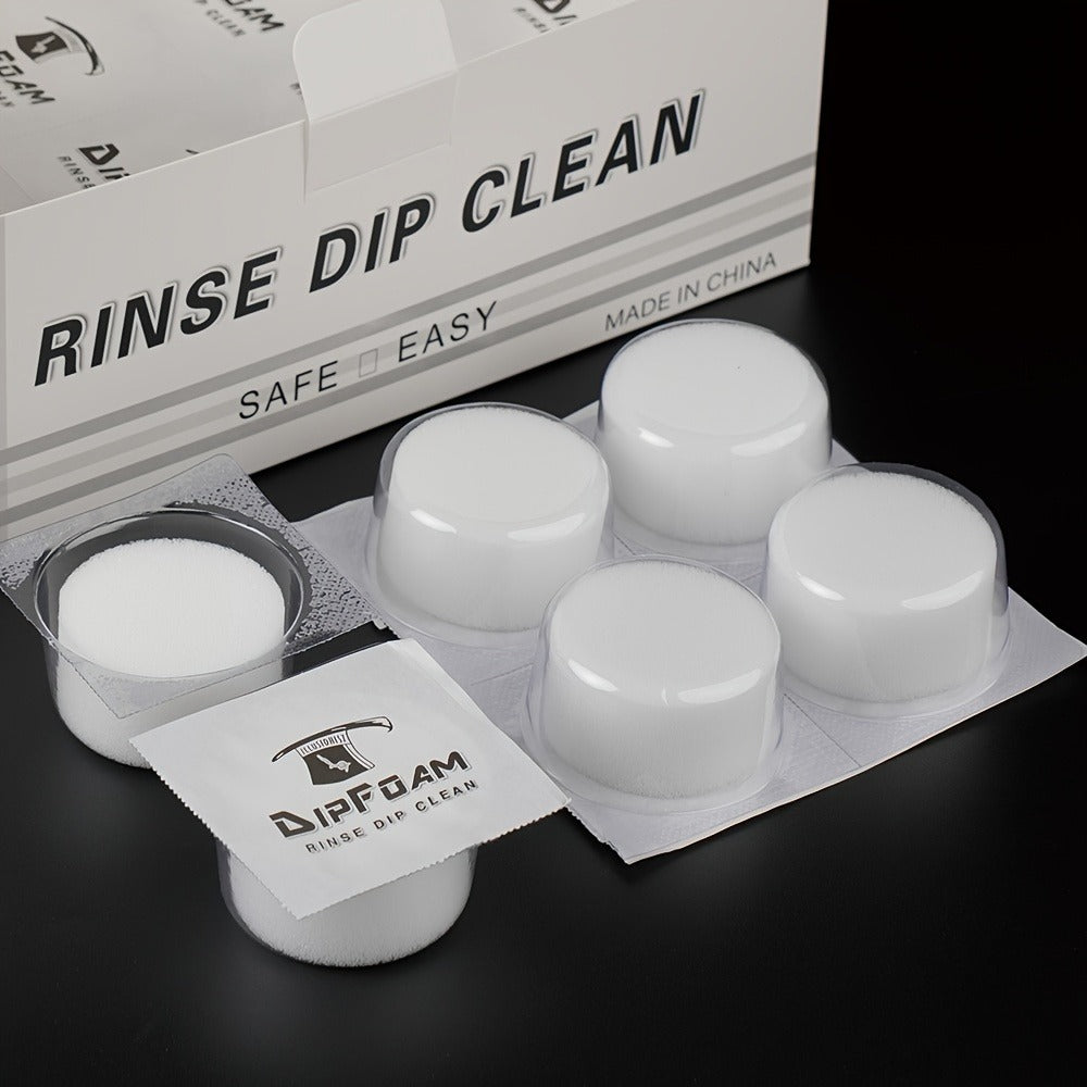 24pcs ProTat Tattoo Needle Dip Clean Cups - Foam Liner Design for Safe & Thorough Cleaning, Use with Cartridge & Traditional Needles, No Odor, Non-Electric, Gentle on Needles to Prevent Damage, Tattoo Needle Cleaner